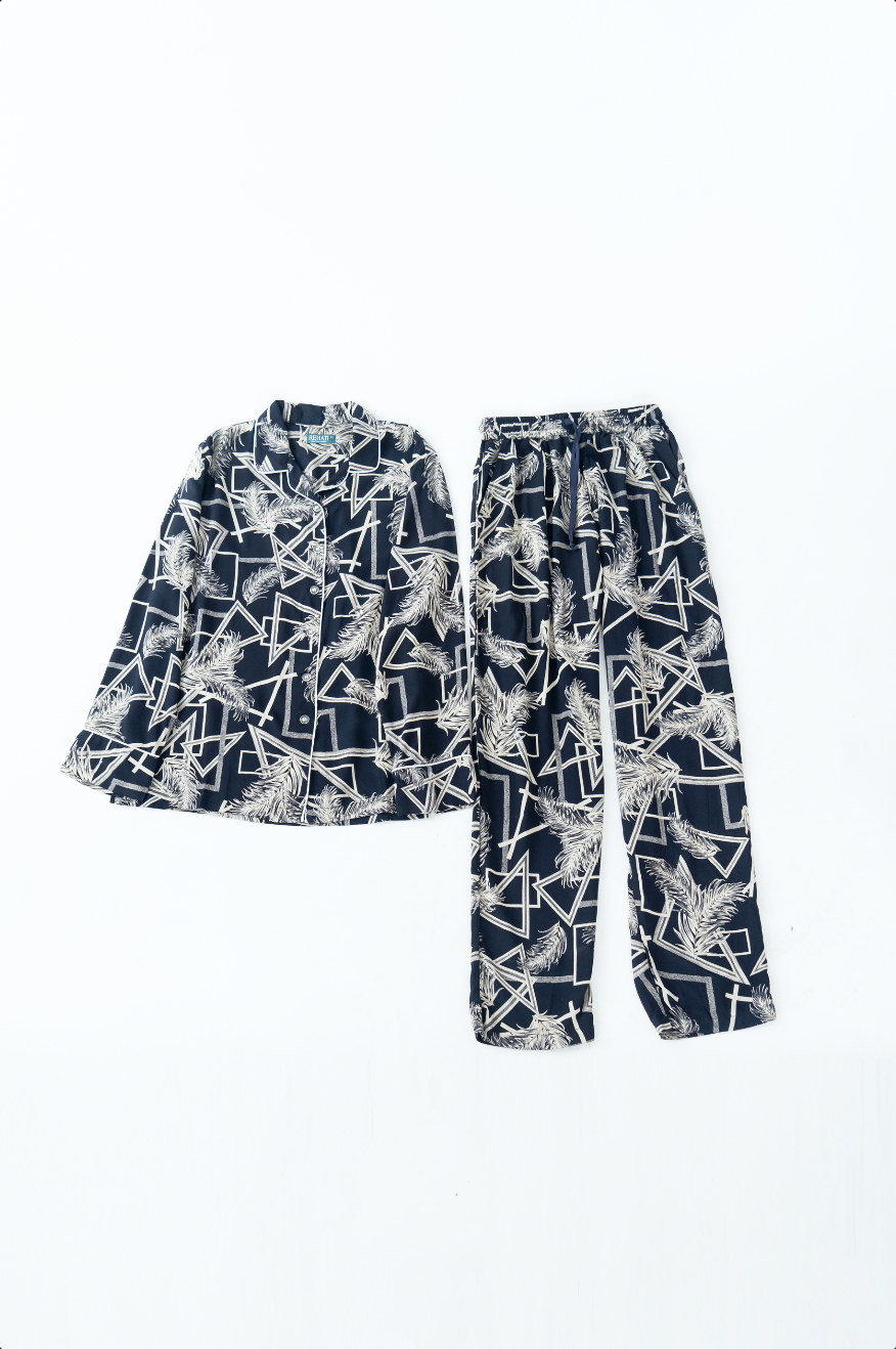 Abyss - Long Sleeve Viscose Pyjama Set