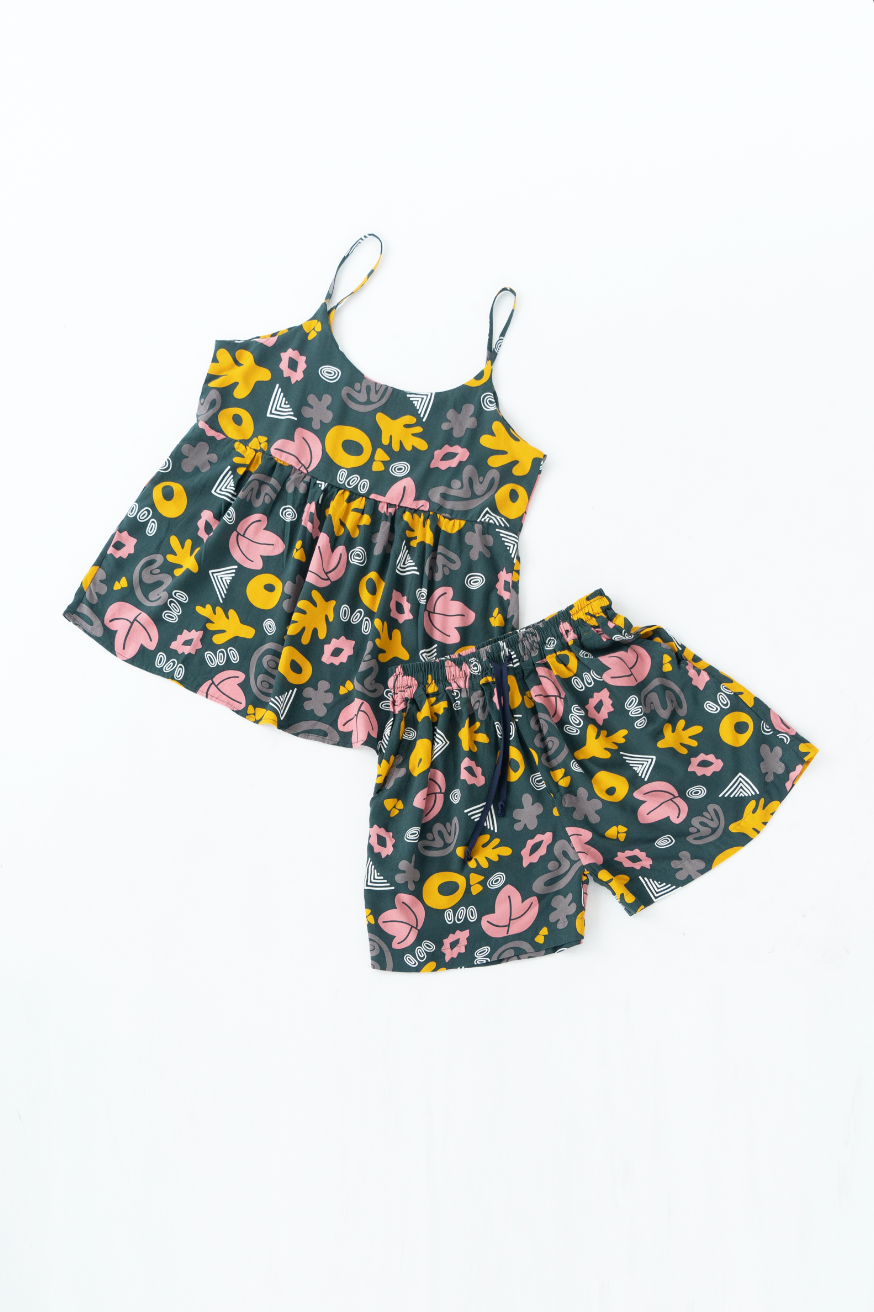 Doodleafs - Cami Rayon Pyjama Set