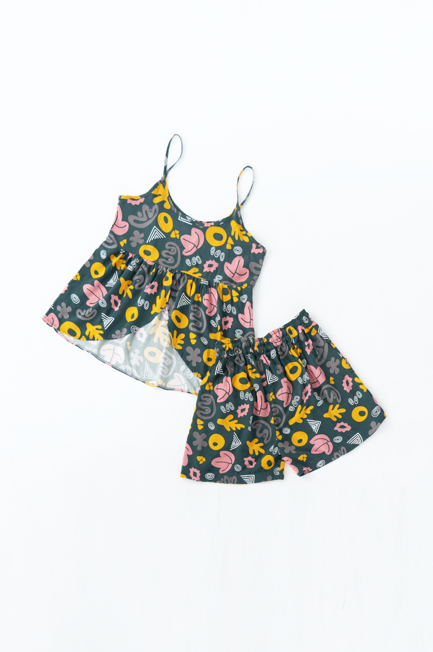 Doodleafs - Cami Rayon Pyjama Set