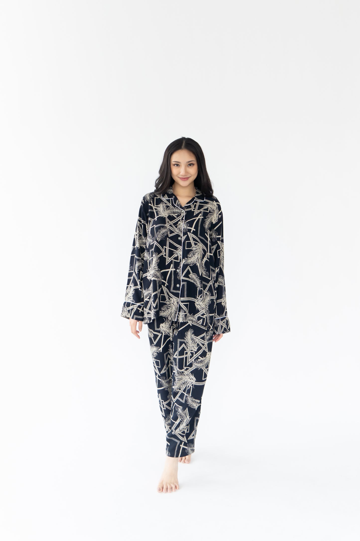 Abyss - Long Sleeve Viscose Pyjama Set