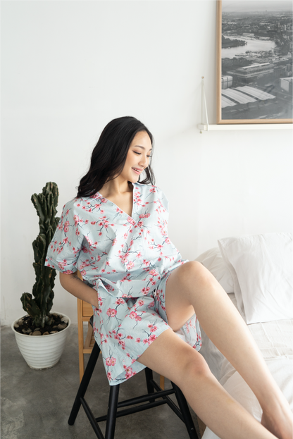 Spring Day - Short sleeve Japanese Cotton Sleepwear Set